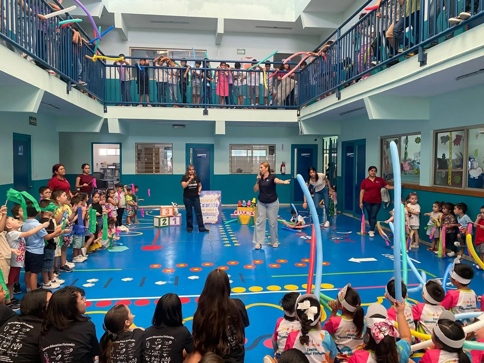 Actividad escolar de alumnos de preescolar